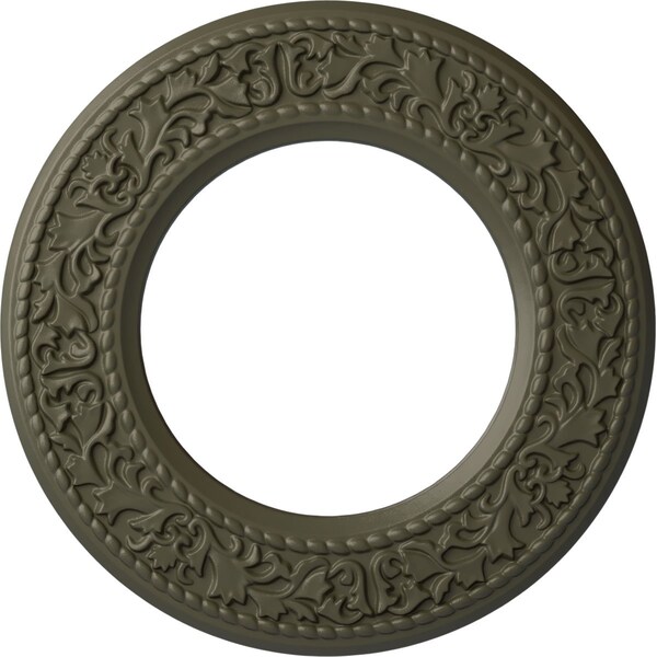 Ekena Millwork Blackthorn Ceiling Medallion (Fits Canopies up to 7 1/2"), 13 3/8"OD x 7 1/2"ID x 3/4"P, Witch Hazel CM13BLWHF - main